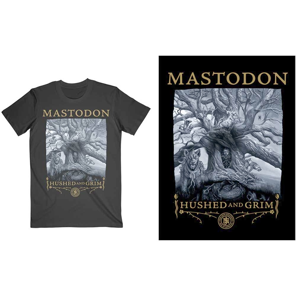 Mastodon - Hushed & Grim Cover Heren Tshirt - Zwart